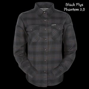 DIXXON Phantom 2.0 Black Flys Flannel -- Mens XL
